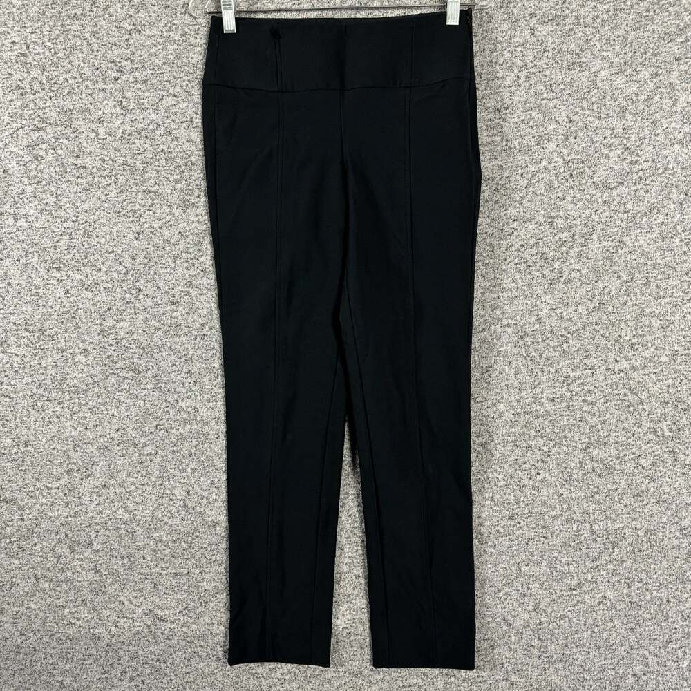 Orvis Women's Size 6 Black Nylon Side Zip Slim Straight Leg Pants